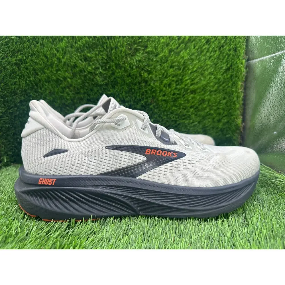 Brooks Ghost 18 1104931D292 Athletic Sneaker Men's 11D White Knit Running Sports